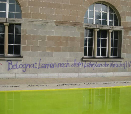 Zürich Uni Campus 23.09.09-bologne, apprendre selon le programme scolaire de l'économie