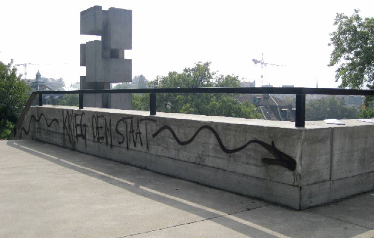 Zürich Uni Campus 23.09.09 -guerre à l'état