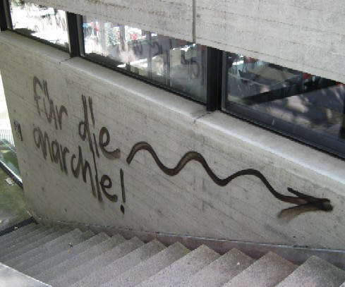Zürich Uni Campus 23.09.09 -pour l'anarchie