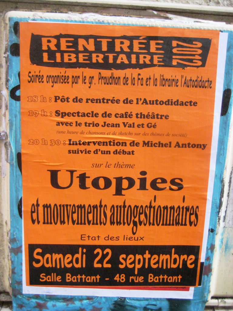 besancon Rentrée Libertaire samedi 22 septembre 2012 - 2