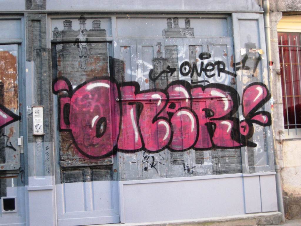 Oner - graffiti rose - besancon - oct 2012 (1)