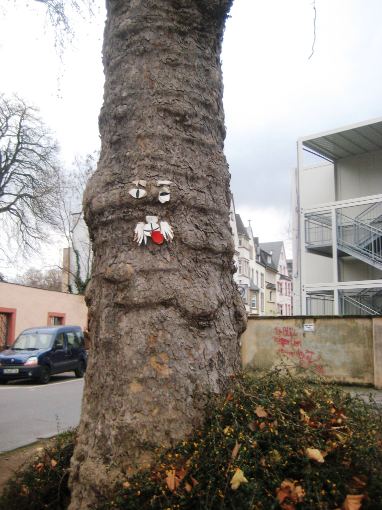 TRIER-street art arboricole-29.11.12 collage visage