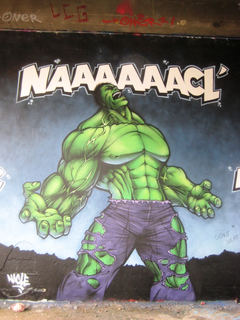 besancon - graffiti - mars 2013 - Nacle - hulk (1)