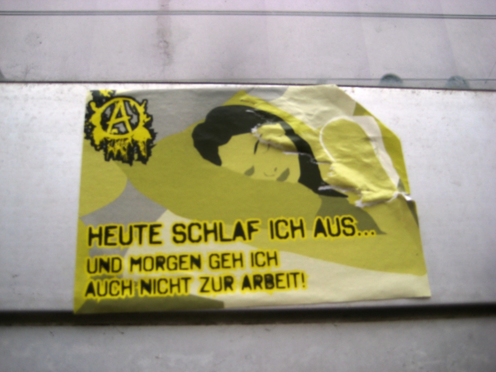 Saarbrücken_sticker_13.01.13_gegen Arbeit - Anarchie