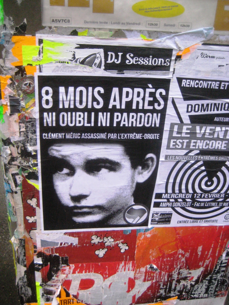 besancon-fevrier 2014 affiche_clement meric - antifa