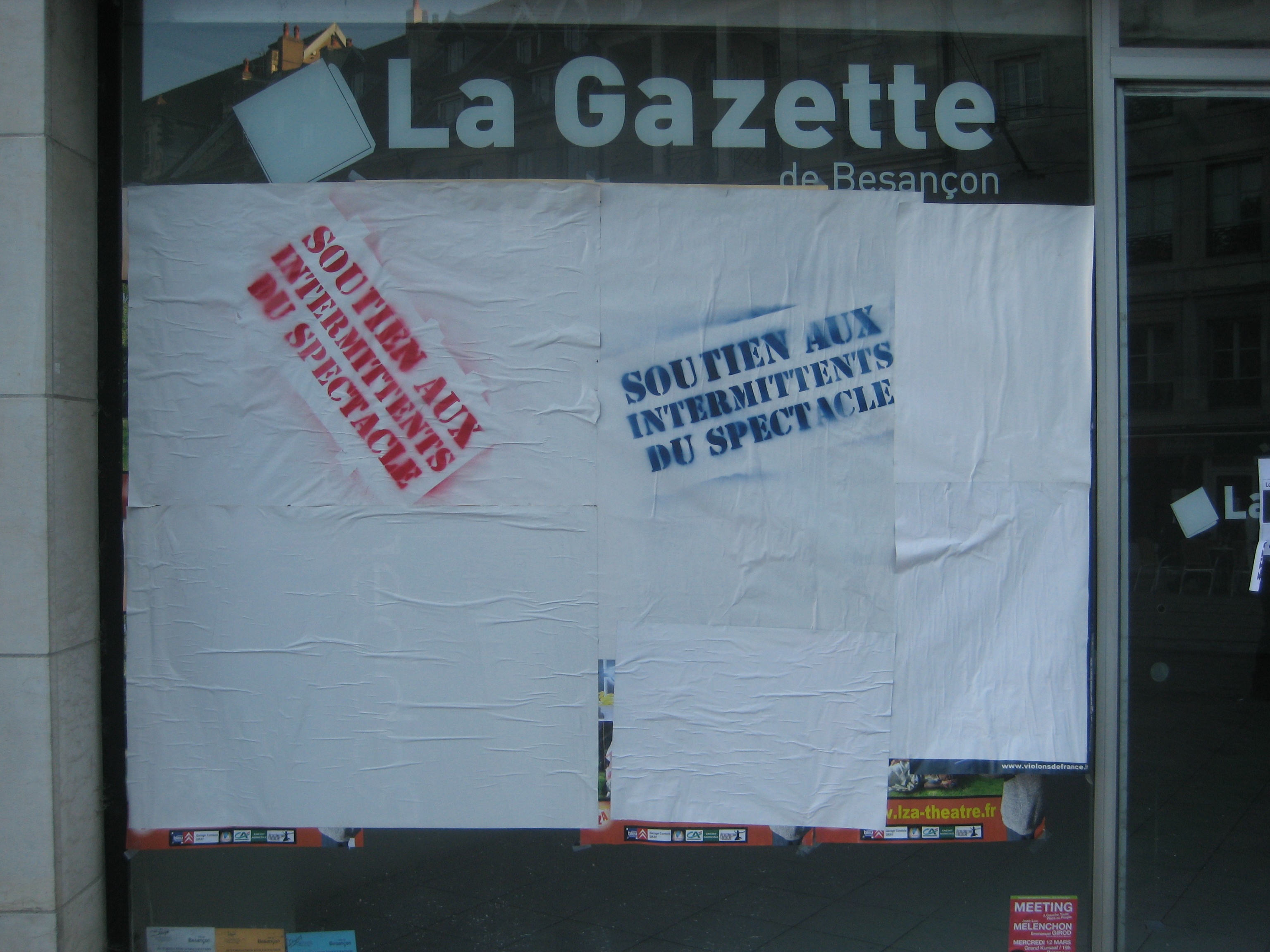 besancon - mars 2014 - pochoir - soutien aux intermittents du spectacle (2)