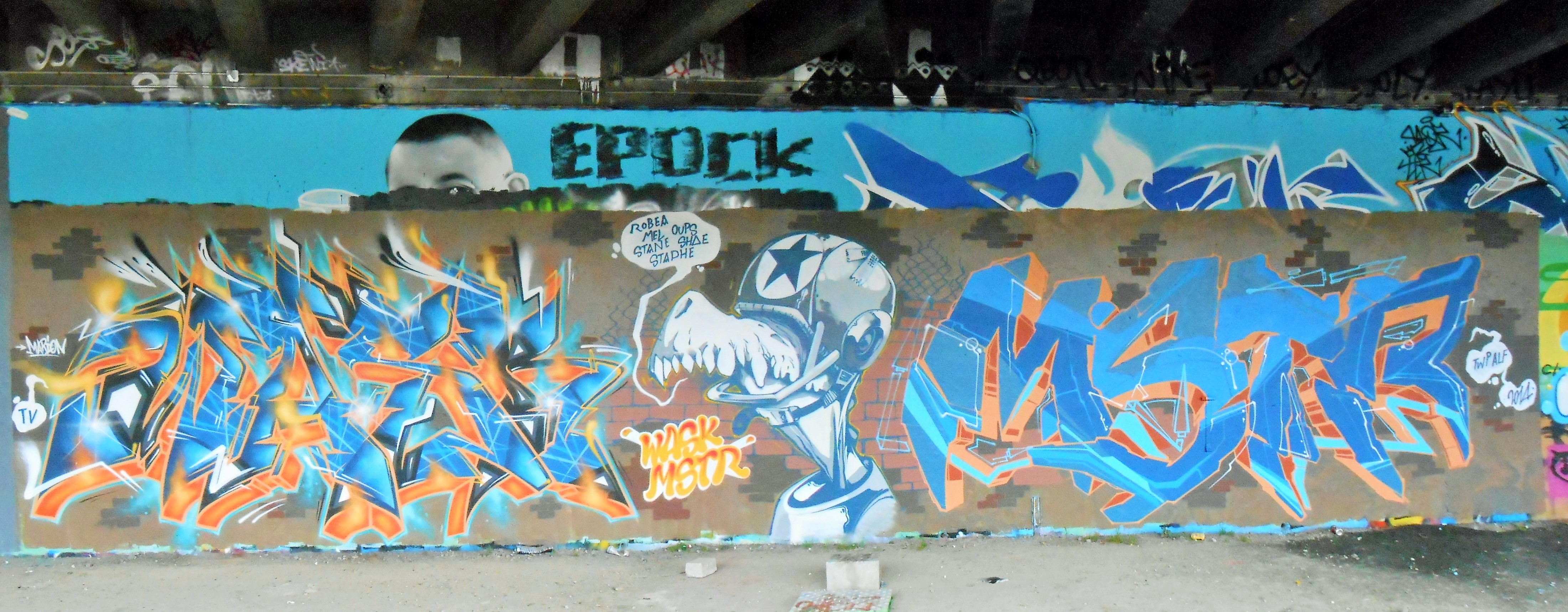 Wask, Mstr - Graffiti - Besancon - mai 2014 (1)