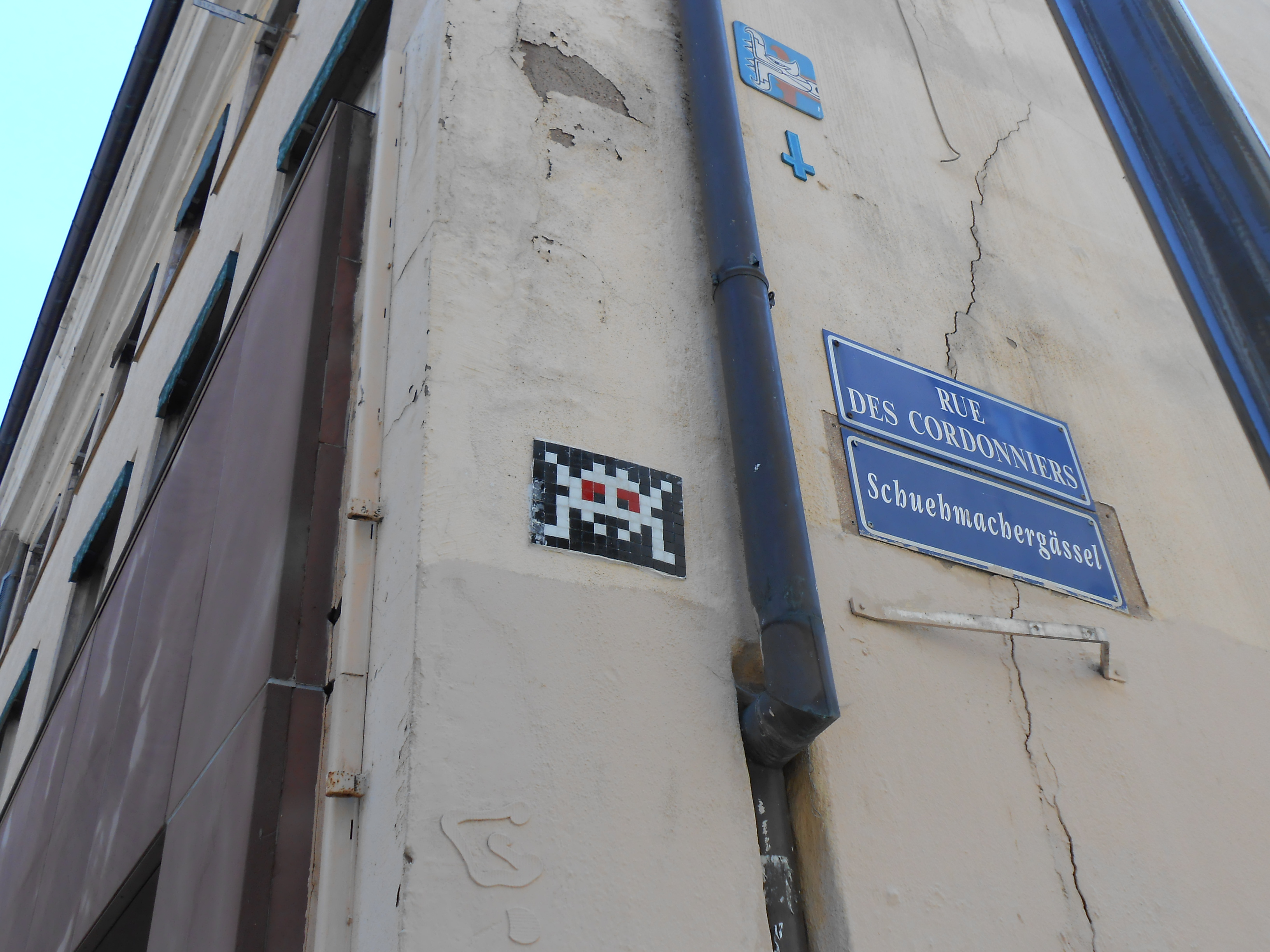 collage - invader - strasbourg - 03.07.14 (2)