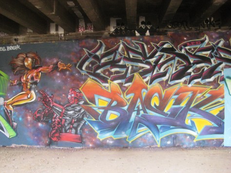 fresque-conflit galactic - LCG-IZI - graffiti - besancon