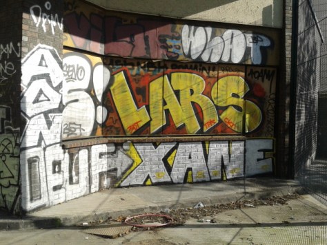 2013-08-20 Xane, Lars, ADN, Oeuf,what graffiti paris X