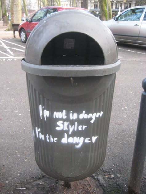 i'm the danger - stencil - breaking bad - besancon, janvier 2014 (2)