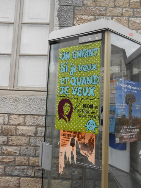 besancon, juin 2014 un enfant si je veux quand je veux - affiche