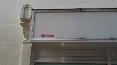 just love, stencil, newbury, 2014