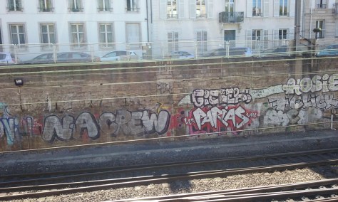 na crew, giclers, les parias, 7 click, rosie - graffiti - Nancy 2015