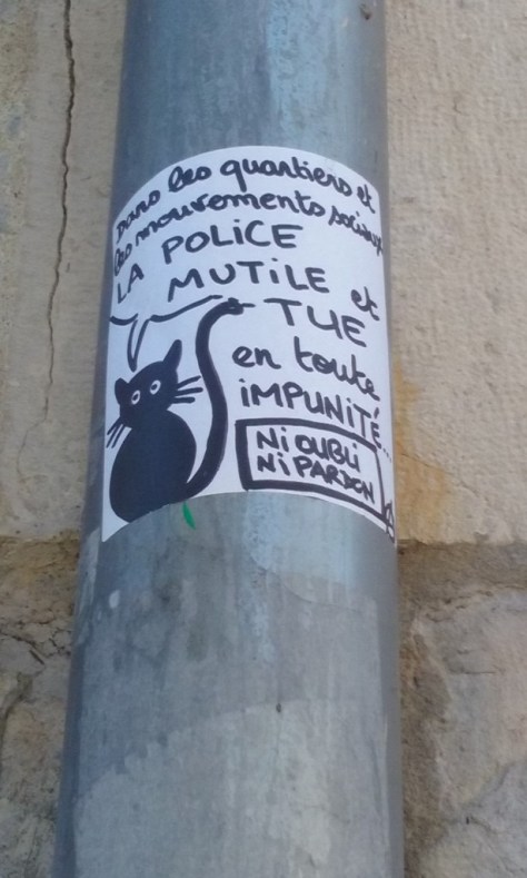 sticker besancon - repression 08.2015
