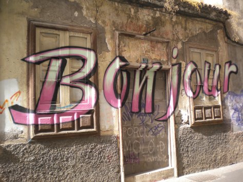 bonjour graffiti tenerife 2016